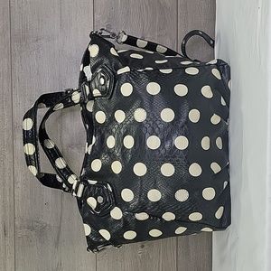 Marc by Marc Jacobs Black White Polka Dot Shoulder Bag